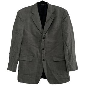 Jos A Bank Tan Black Brown Nailhead Single Breasted 3 Button Blazer 40R